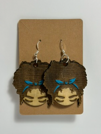 Loc'd Girl Earrings