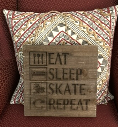 8 X 8 Eat Sleep Repeat Sign