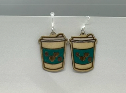 Small Coffee Cup Earrings
